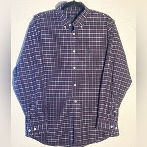 Polo British Country Spirit Blue & Red Plaid Preppy Shirt Size XL